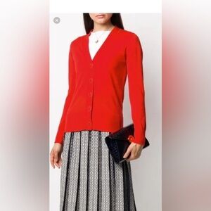 Tory Burch 100 % Merino Wool Cardigan ( SZ S)